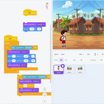 Poster Coding Experience Class - Belajar Bikin Game Lari ke Sekolah