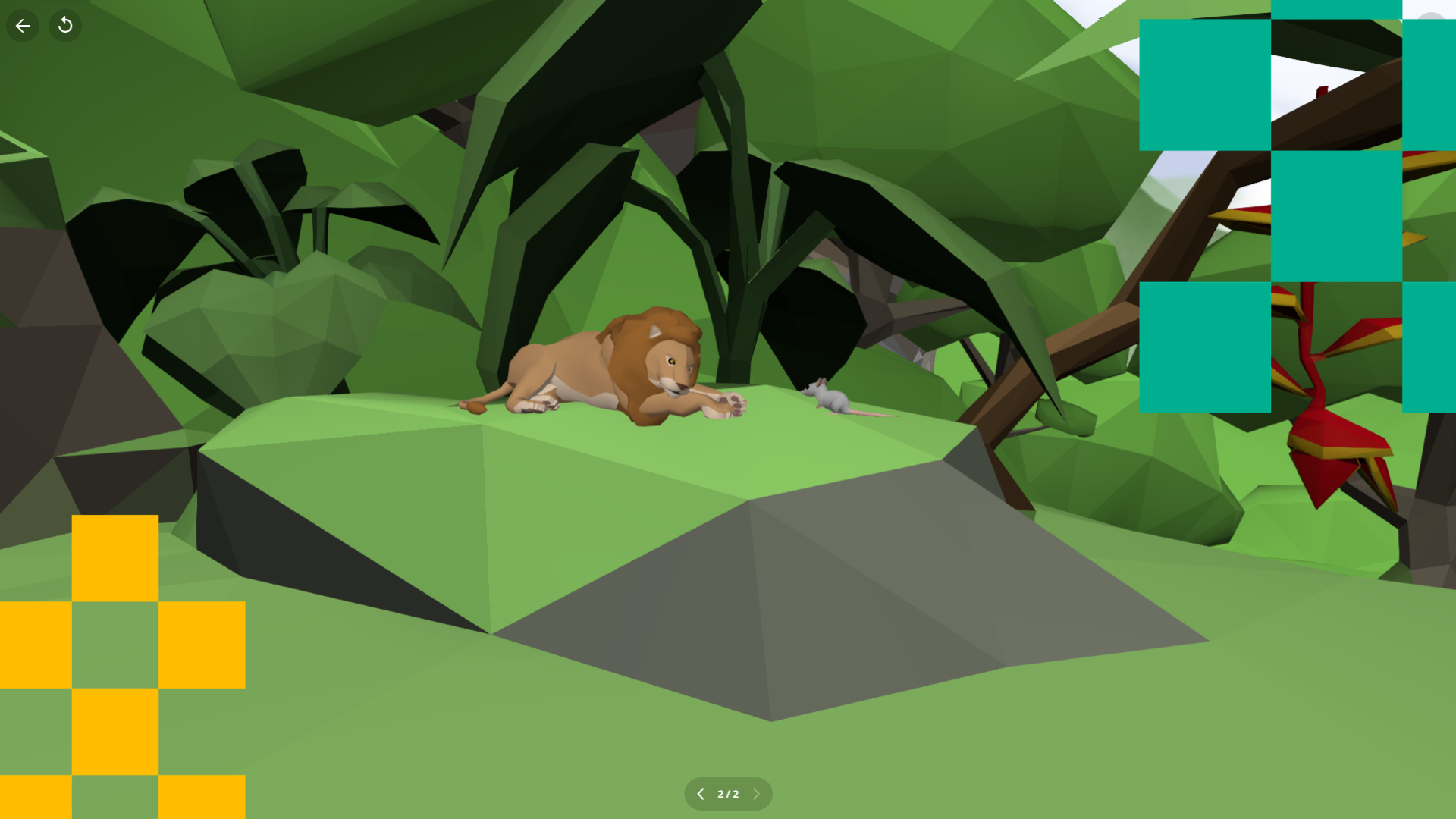 Hasil karya siswa Mouse & Lion