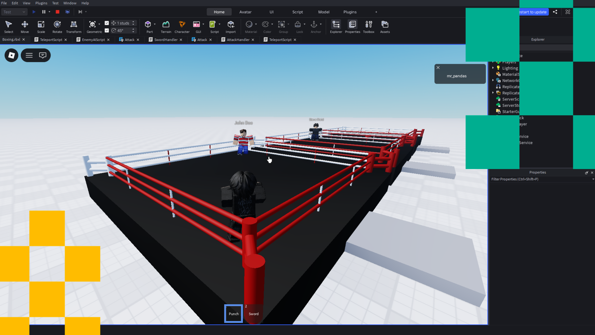 Hasil karya siswa Boxing Game