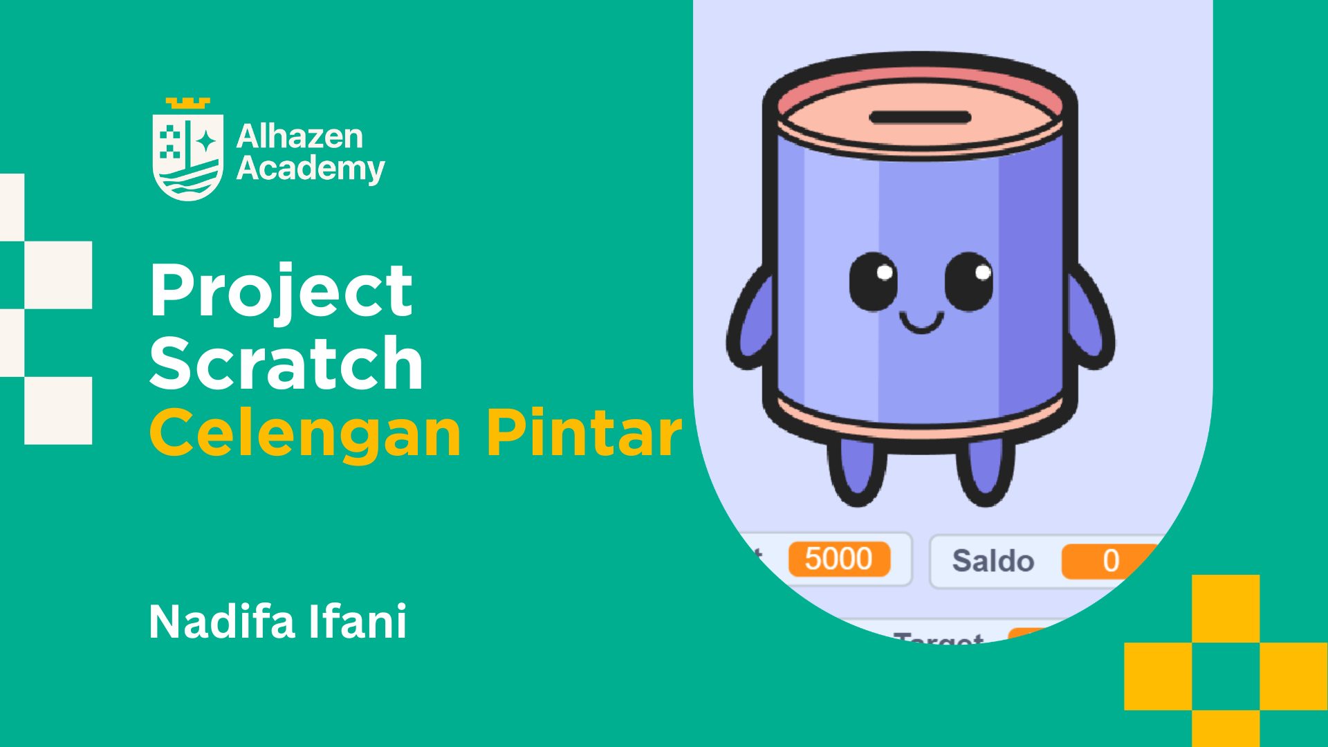 Hasil karya siswa Celengan Pintar