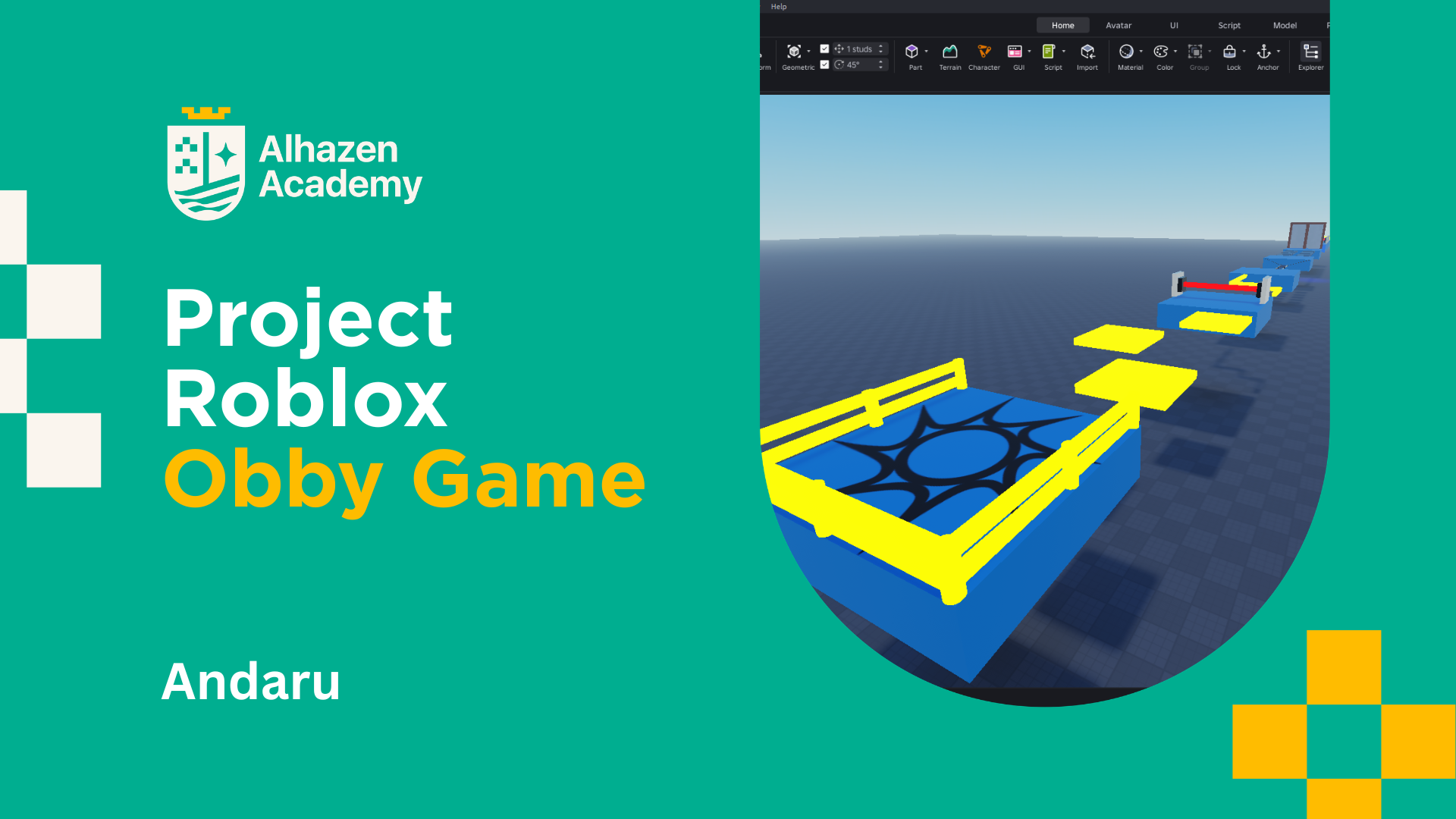 Hasil karya siswa Obby Game