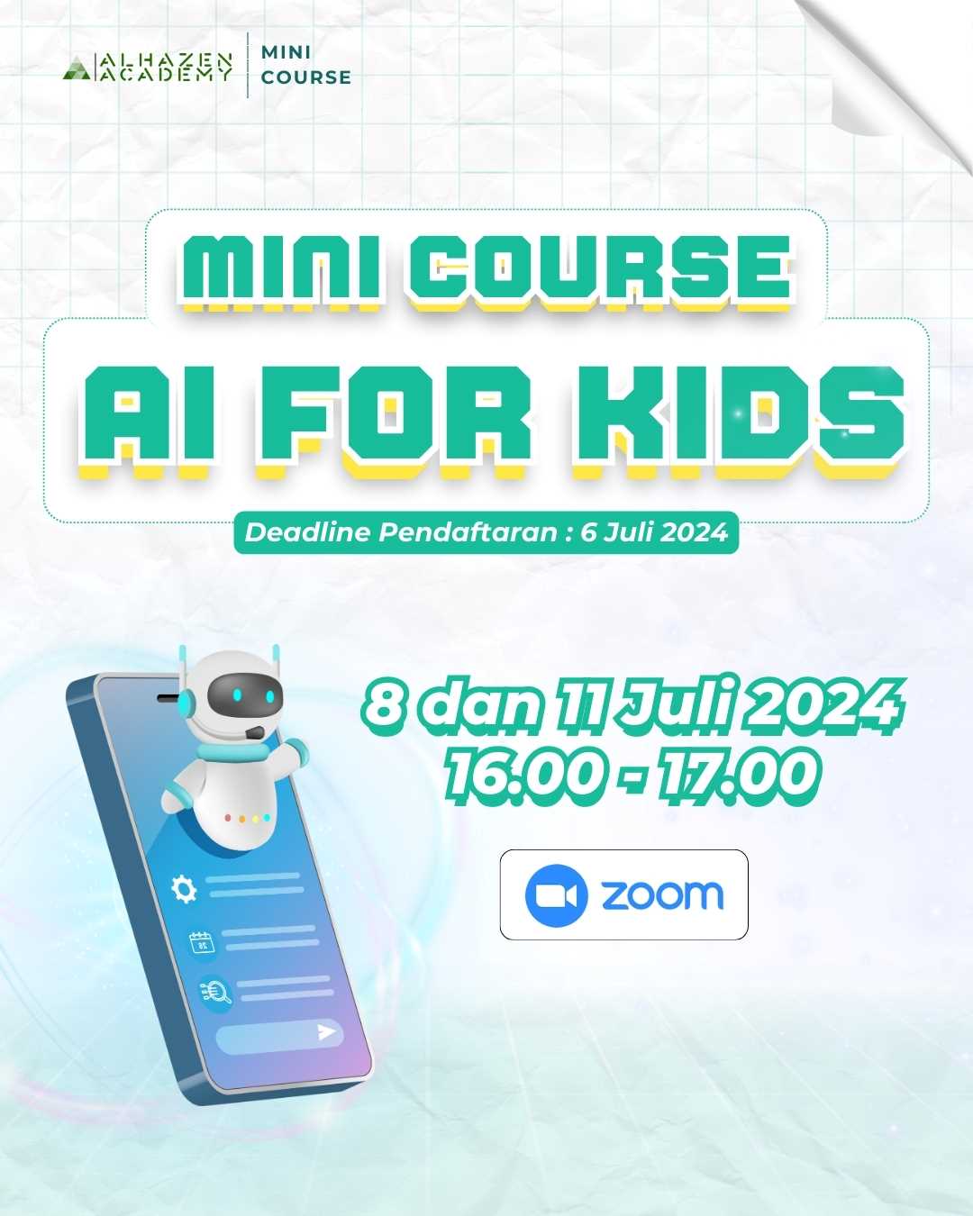 Kursus gratis ai for kids mini course