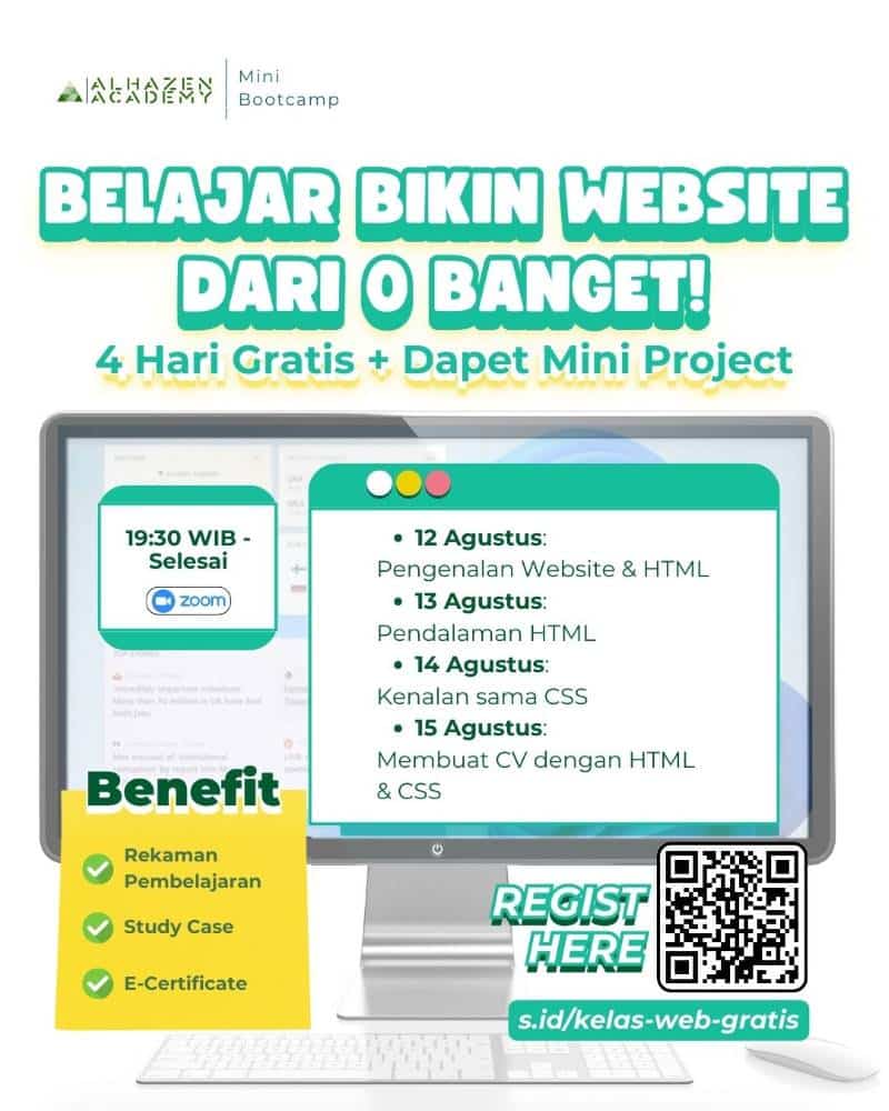 Kelas Gratis HTML dan CSS