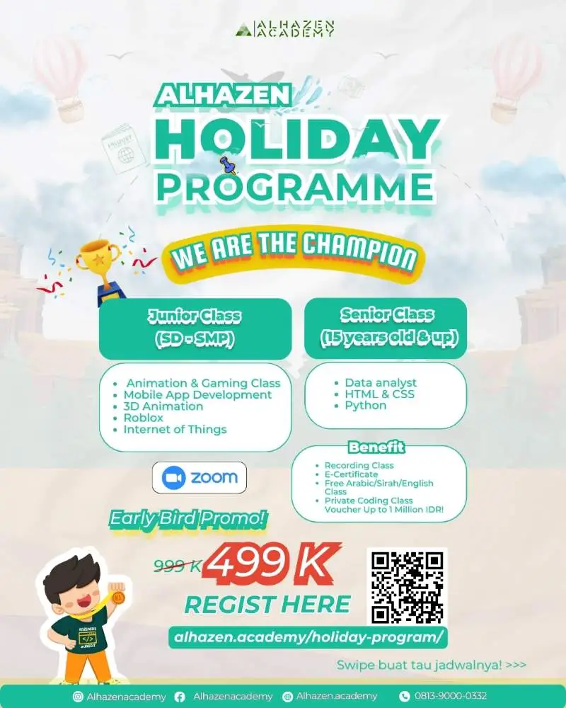 Poster Alhaze Holiday Program Desember 2024