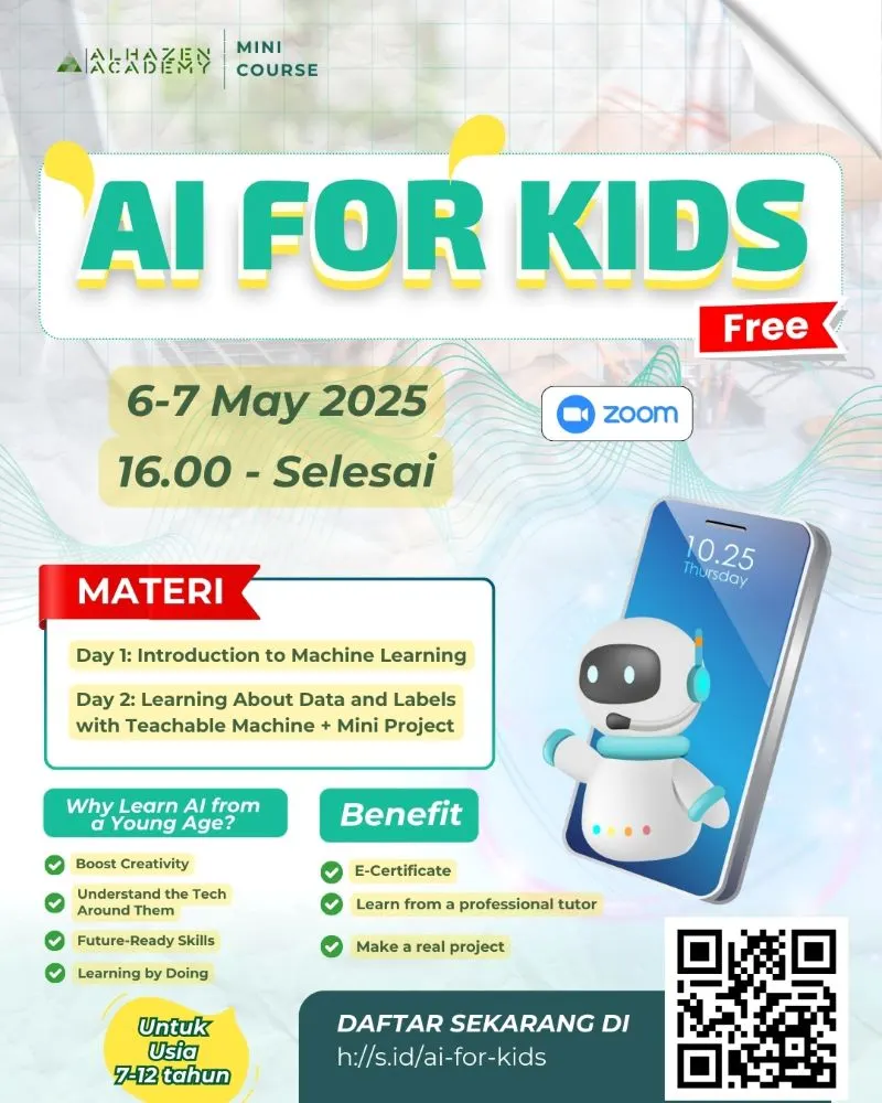 Poster AI for kids mini course batch 2